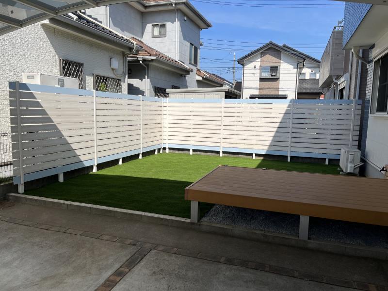 人工芝新設・フェンス新設