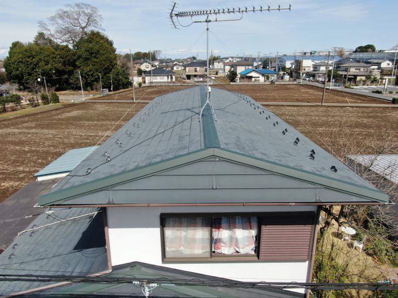 台風も安心棟板金交換工事