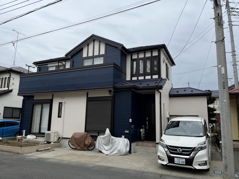 外壁塗装、屋根カバー、付帯部塗装、樋補修、給湯器交換
